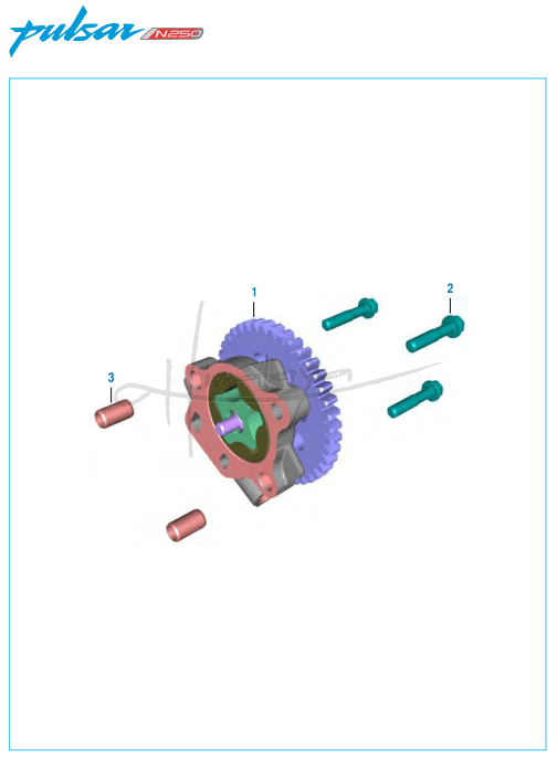 This is an image of Oil Pump - Pulsar N 250