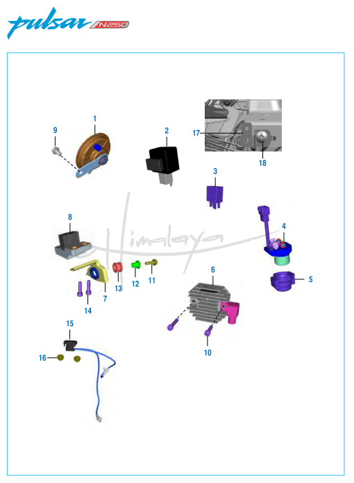 This is an image of Other Electric Equipments - Pulsar N 250