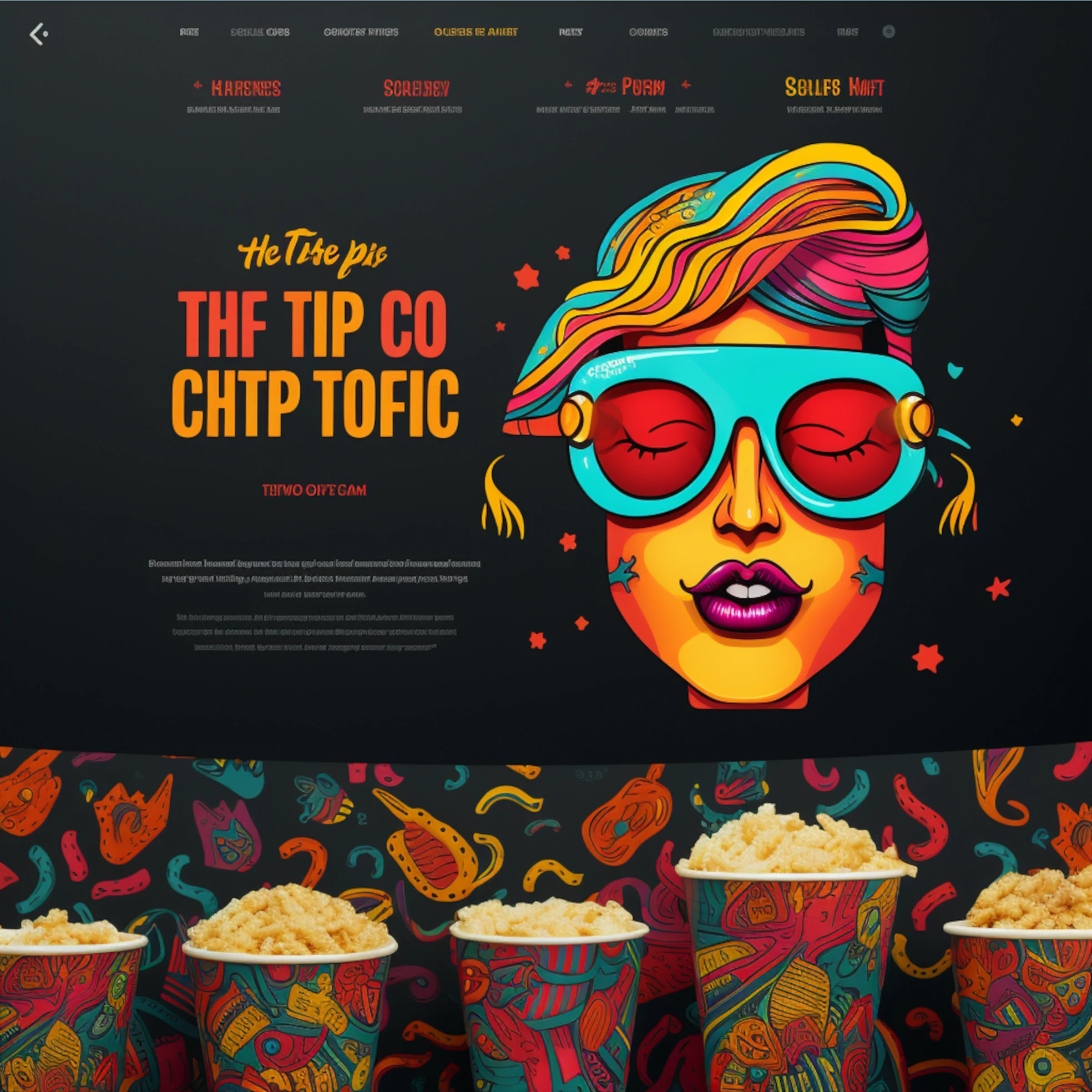 Clean, minimal website layout displayed on a computer screen