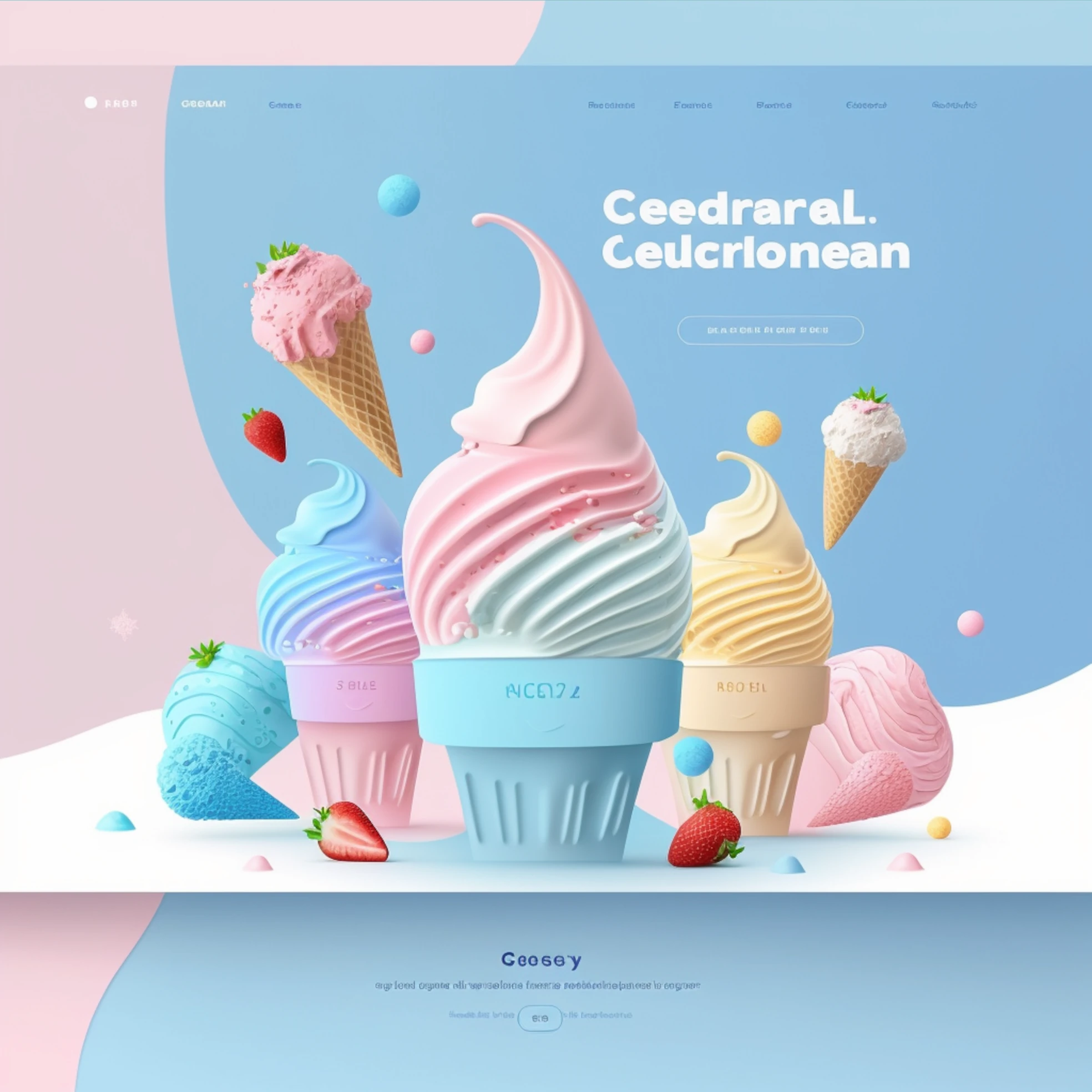 Website home page displayed with header, navigation bar, and hero image