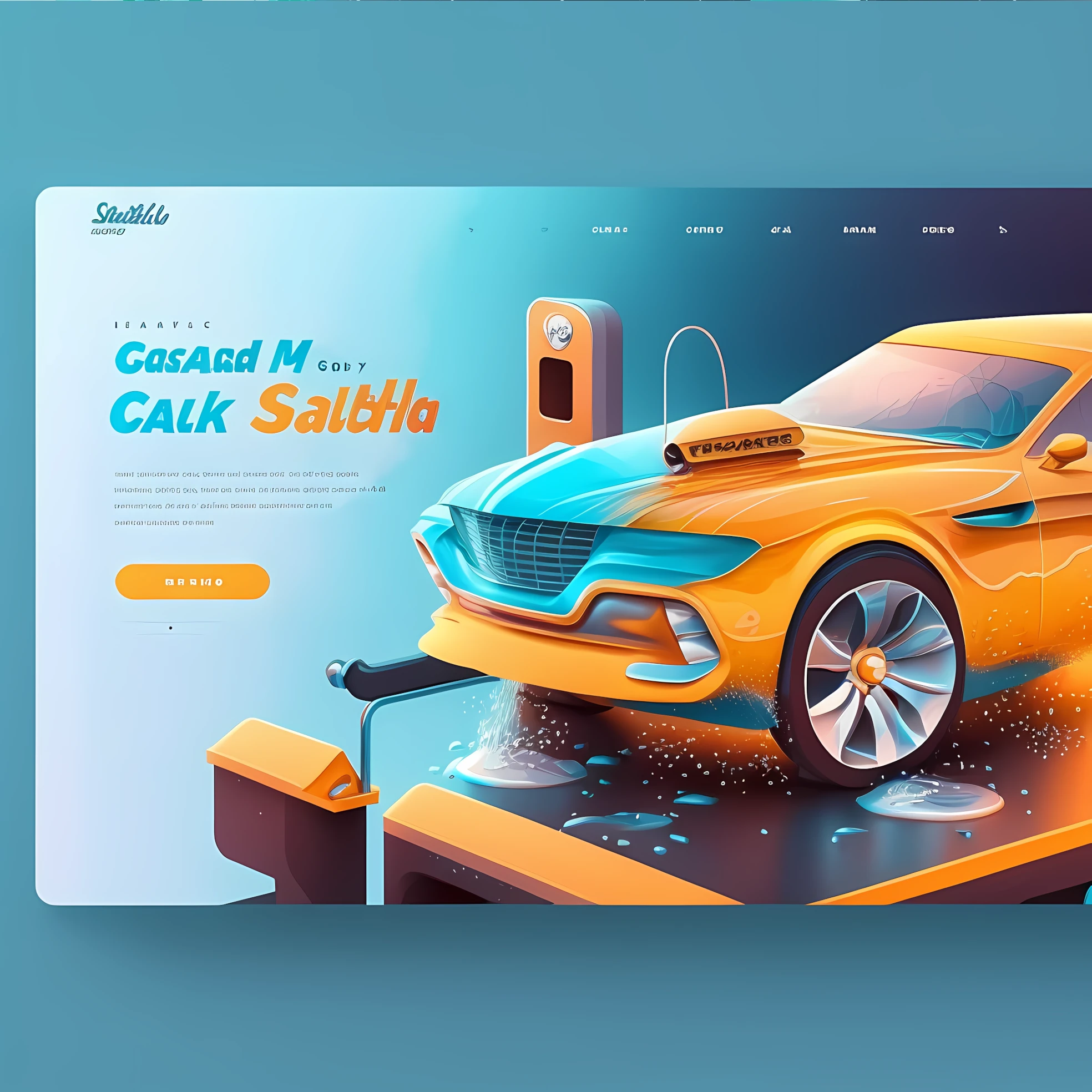 Content management system (CMS) dashboard with editable website content