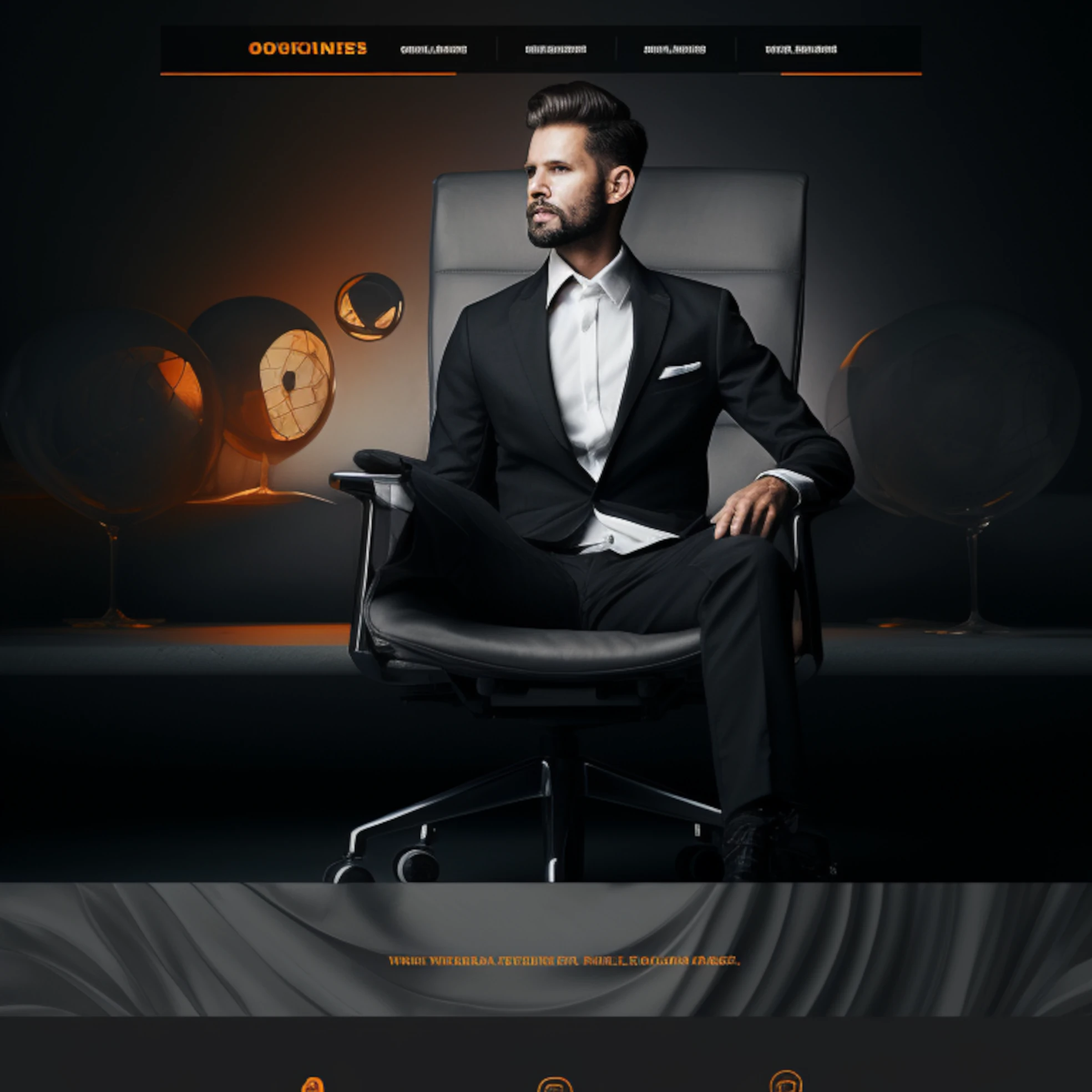 Code editor displaying structured HTML for a web page layout